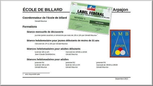 2022 23 EcoleDeBillard+Label